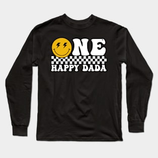 One Happy Dude Dada 1St Birthday Family Matching Long Sleeve T-Shirt
